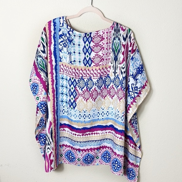 Chico’s Tunic Top Coverup Kimono Poncho Blouse size S/ M - Picture 2 of 7